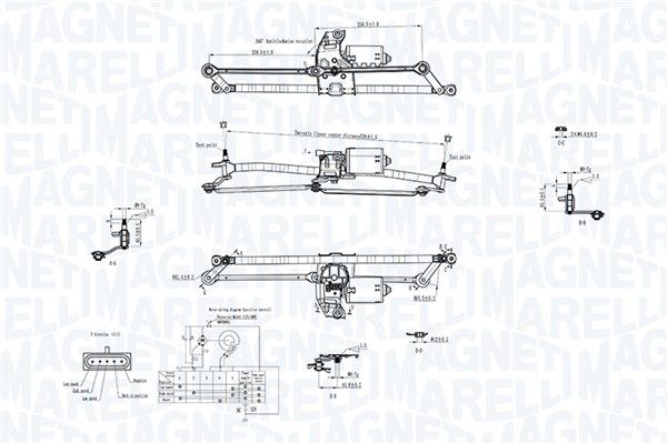 MAGNETI MARELLI Stiklu tīrīšanas sistēma 064351763010